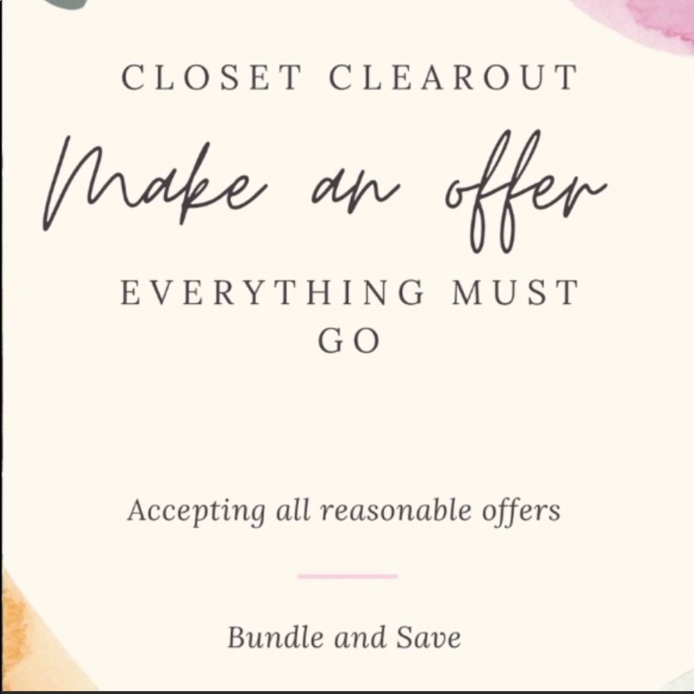 Closet Closing Sale- Everything Must Go!